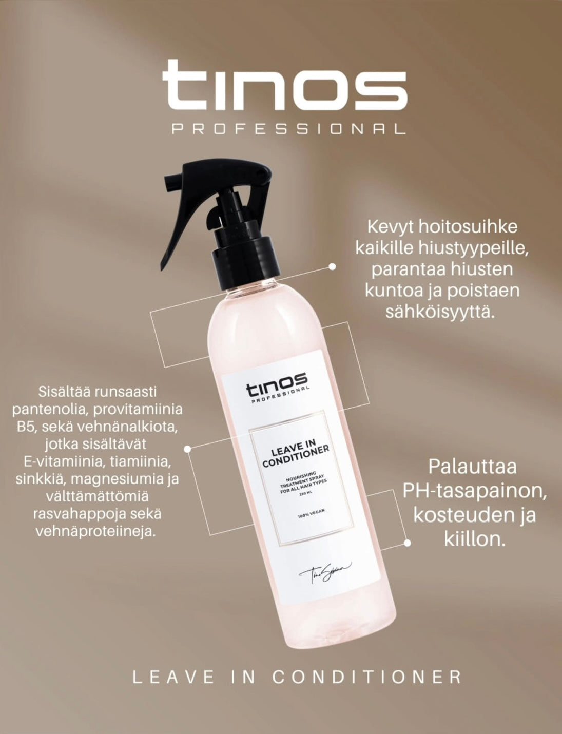LEAVE IN CONDITIONER hiuksiin jätettävä hoitosuihke 250 ml